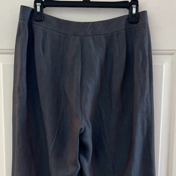 Lafayette 148 Woman's Career Blue Iridescent Metallic Linen Blazer Set Sz 6 - Picture 8 of 16